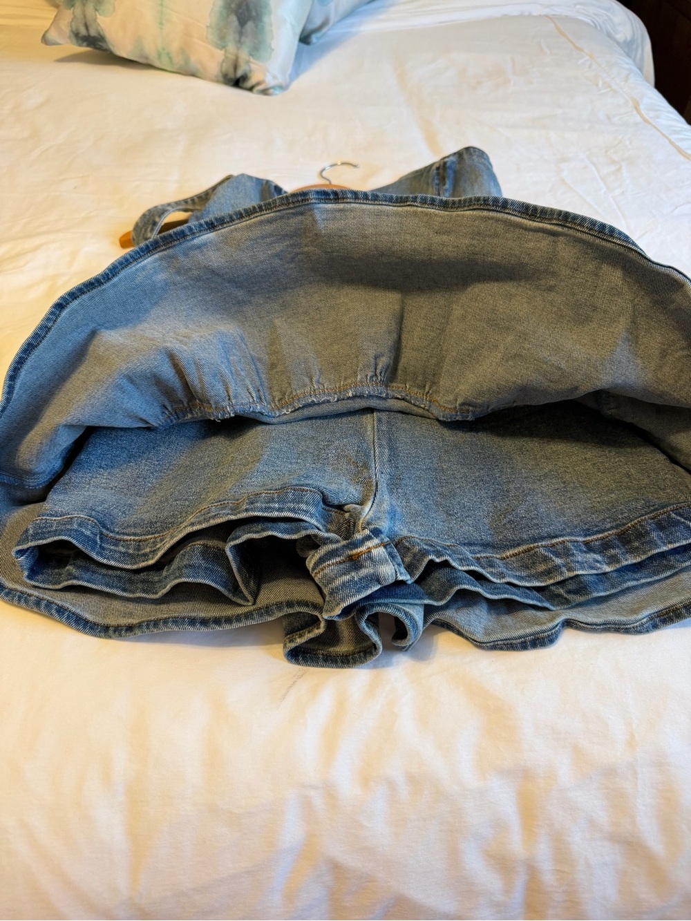 Amanda Uprichard Light Blue Denim Romper Overalls - Picture 5 of 5
